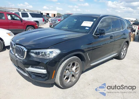 2021 BMW X3 Sdrive30I z USA, uszkodzony, nr VIN 5UXTY3C00M9E33243